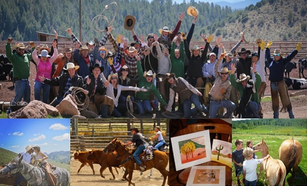 Yoga-horses, cattle drive, adult only weeks, painting workshops